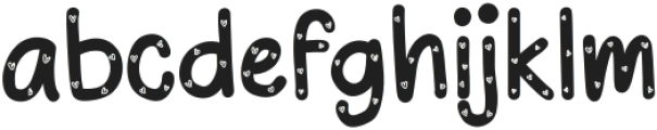 This love Regular ttf (400) Font LOWERCASE