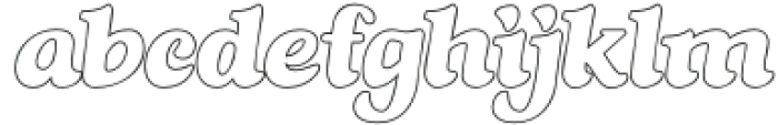 Thitheri Outline otf (400) Font LOWERCASE