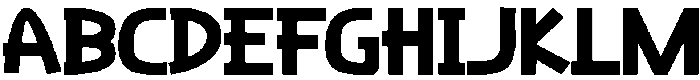 Thokoja Regular otf (400) Font UPPERCASE