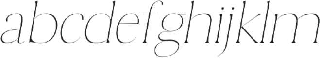 Thomas Mag Thin Italic otf (100) Font LOWERCASE