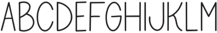 Thompson Regular otf (400) Font LOWERCASE