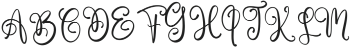 Thomshon Regular otf (400) Font UPPERCASE