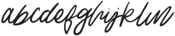 Thonia Script otf (400) Font LOWERCASE