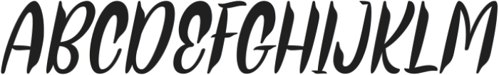 Thor Matter Italic otf (400) Font UPPERCASE