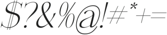 Thorco Italic otf (400) Font OTHER CHARS