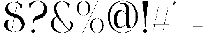 Thoren Regular otf (400) Font OTHER CHARS