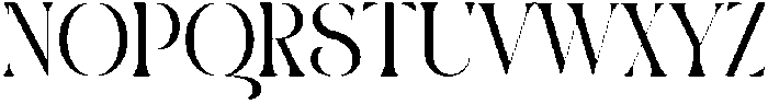Thoren Regular otf (400) Font UPPERCASE