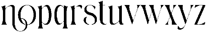 Thoren Regular otf (400) Font LOWERCASE