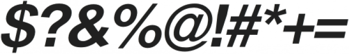 Thoren Sans Bold Italic otf (700) Font OTHER CHARS