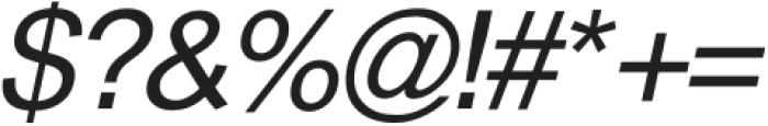 Thoren Sans Italic otf (400) Font OTHER CHARS