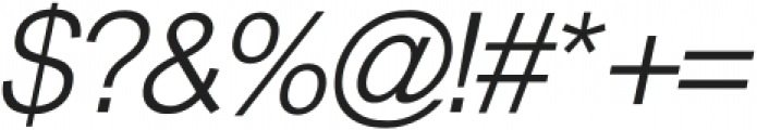 Thoren Sans Light Italic otf (300) Font OTHER CHARS