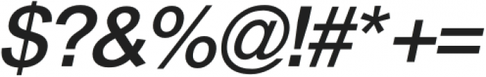 Thoren Sans Medium Italic otf (500) Font OTHER CHARS