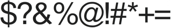 Thoren Sans Regular otf (400) Font OTHER CHARS