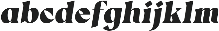 Thorfin Black Italic otf (900) Font LOWERCASE