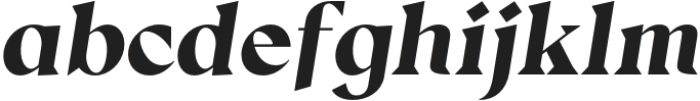 Thorfin Bold Italic otf (700) Font LOWERCASE