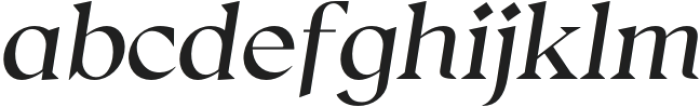 Thorfin Italic otf (400) Font LOWERCASE
