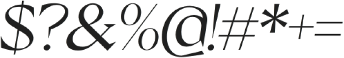 Thorfin Light Italic otf (300) Font OTHER CHARS