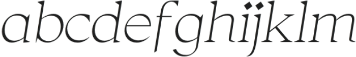 Thorfin Thin Italic otf (100) Font LOWERCASE