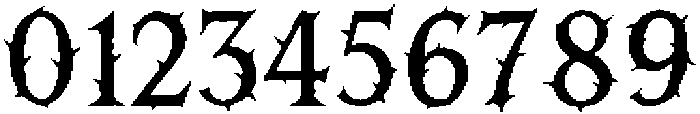 Thorn Jagged otf (400) Font OTHER CHARS