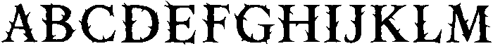 Thorn Jagged otf (400) Font UPPERCASE