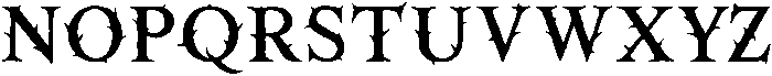 Thorn Jagged otf (400) Font UPPERCASE