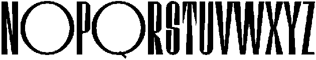 Thorn Regular otf (400) Font UPPERCASE