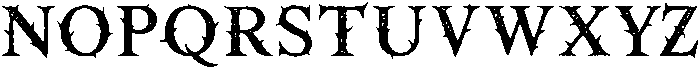 Thorn Rough otf (400) Font LOWERCASE