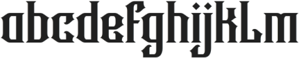 Thorndown Regular otf (400) Font LOWERCASE