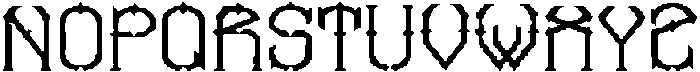 Thornfield Pixel otf (400) Font UPPERCASE