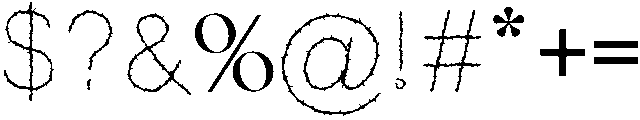 Thorns otf (400) Font OTHER CHARS
