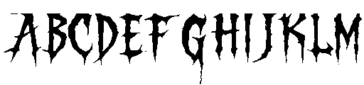 Thornvoid Regular otf (400) Font UPPERCASE