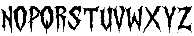 Thornvoid Regular otf (400) Font UPPERCASE