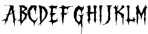 Thornvoid Regular ttf (400) Font UPPERCASE