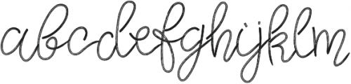 Thoughts otf (400) Font LOWERCASE