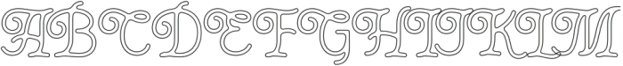 Thourenz Outline otf (400) Font UPPERCASE