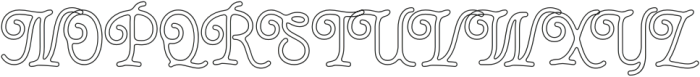 Thourenz Outline otf (400) Font UPPERCASE