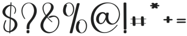 Thrailer Regular otf (400) Font OTHER CHARS