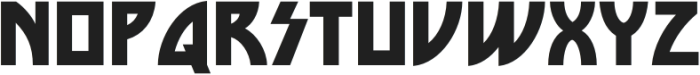 Thrash Burn Regular otf (400) Font UPPERCASE