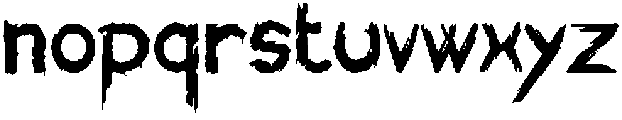 Threat Regular otf (400) Font LOWERCASE