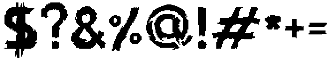 Threat Regular ttf (400) Font OTHER CHARS