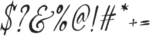 ThriftedAttire-Italic otf (400) Font OTHER CHARS