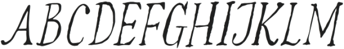 ThriftedAttire-Italic otf (400) Font UPPERCASE