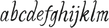 ThriftedAttire-Italic otf (400) Font LOWERCASE