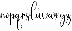 Thrifty Regular otf (400) Font LOWERCASE