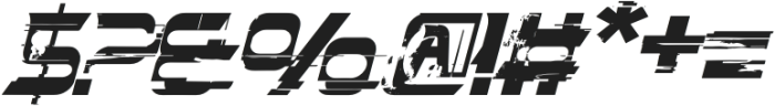 Thrives Glitch Italic otf (400) Font OTHER CHARS