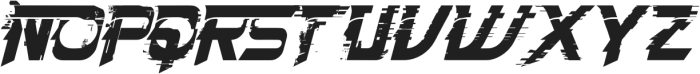 Thrives Glitch Italic otf (400) Font LOWERCASE
