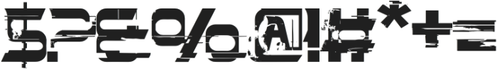 Thrives Glitch Regular otf (400) Font OTHER CHARS