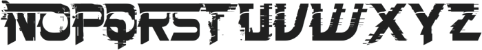 Thrives Glitch Regular otf (400) Font UPPERCASE