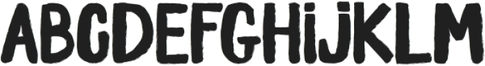 Thunder Brush Regular otf (400) Font LOWERCASE