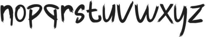 Thunder Brush otf (400) Font LOWERCASE